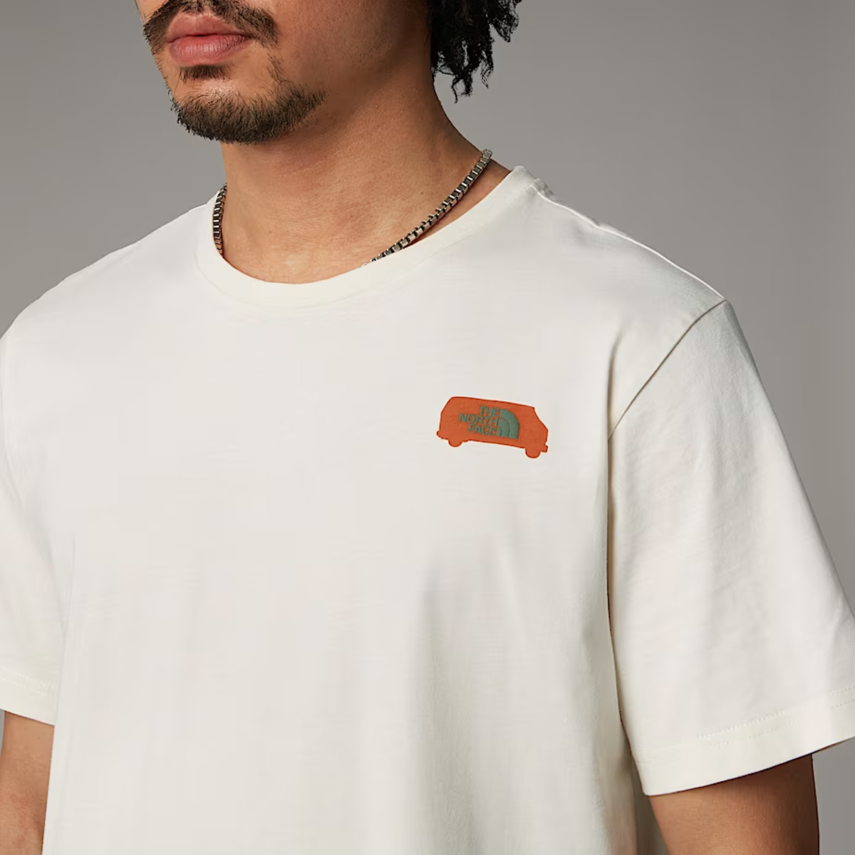 The North Face T-shirt Outdoor Graphic White Dune - 6 The North Face T-shirt Outdoor Graphic White Dune - 6