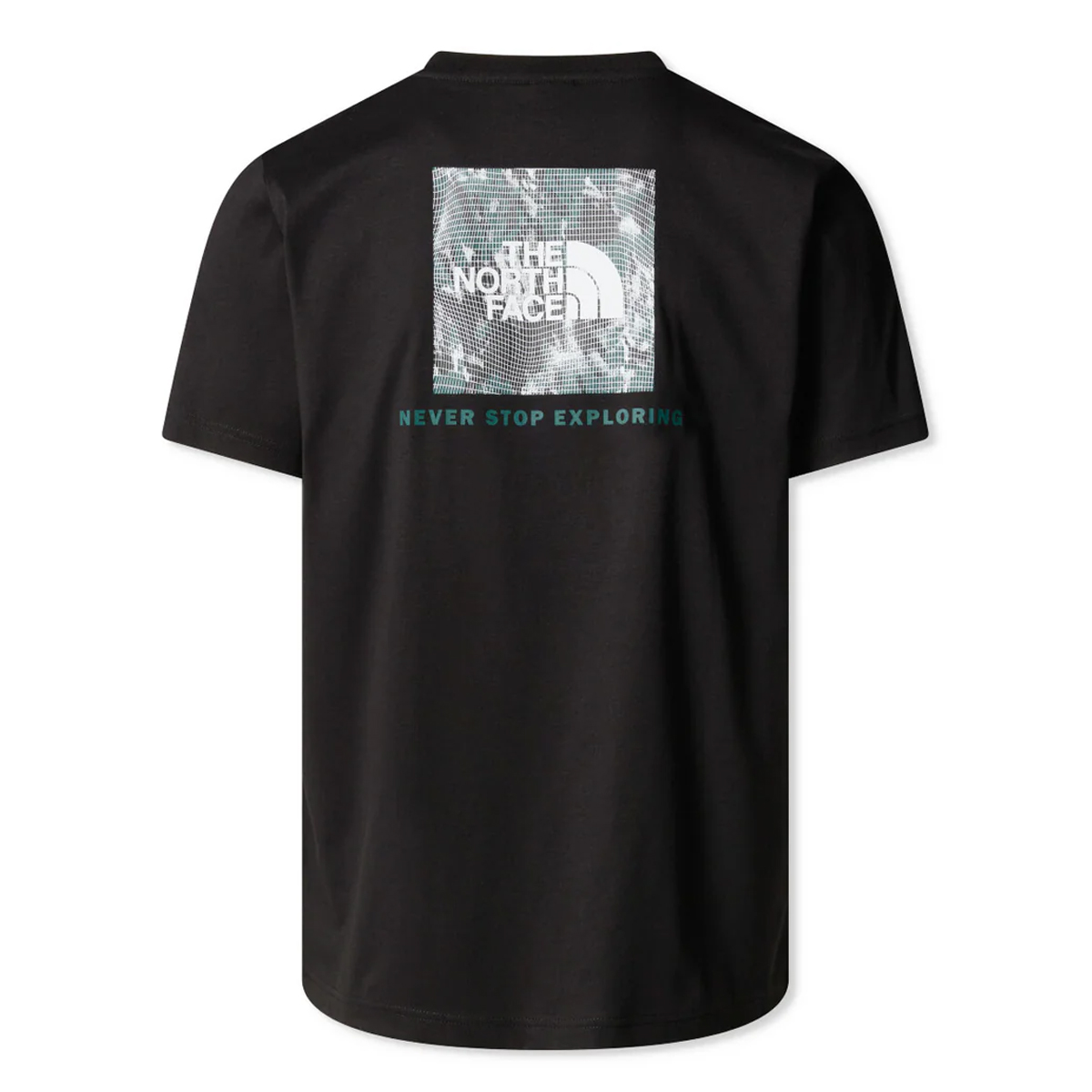 The North Face T-Shirt NSE Box TNF Black Deep Nori Trail Grid - 2 The North Face T-Shirt NSE Box TNF Black Deep Nori Trail Grid - 2