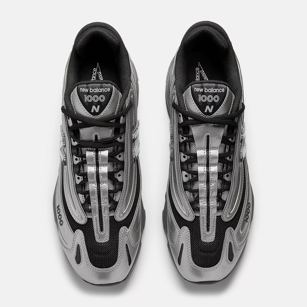 NWBA Sneakers 1000 Silver Metallic - 4 NWBA Sneakers 1000 Silver Metallic - 4
