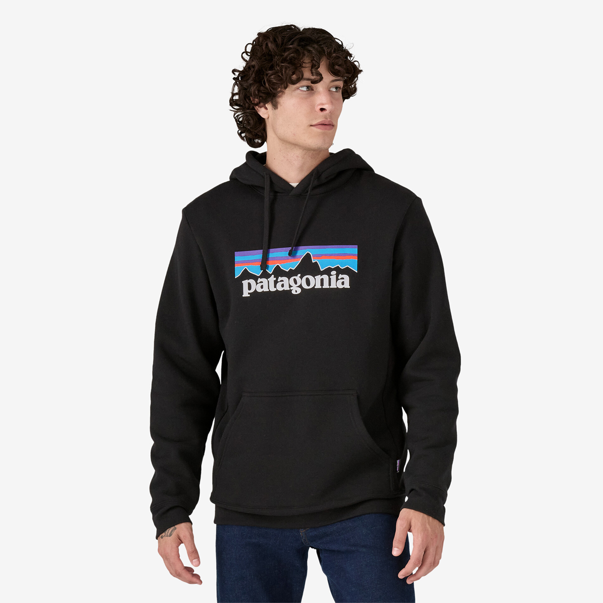 Patagonia Felpa P-6 Logo Uprisal Black - 2 Patagonia Felpa P-6 Logo Uprisal Black - 2