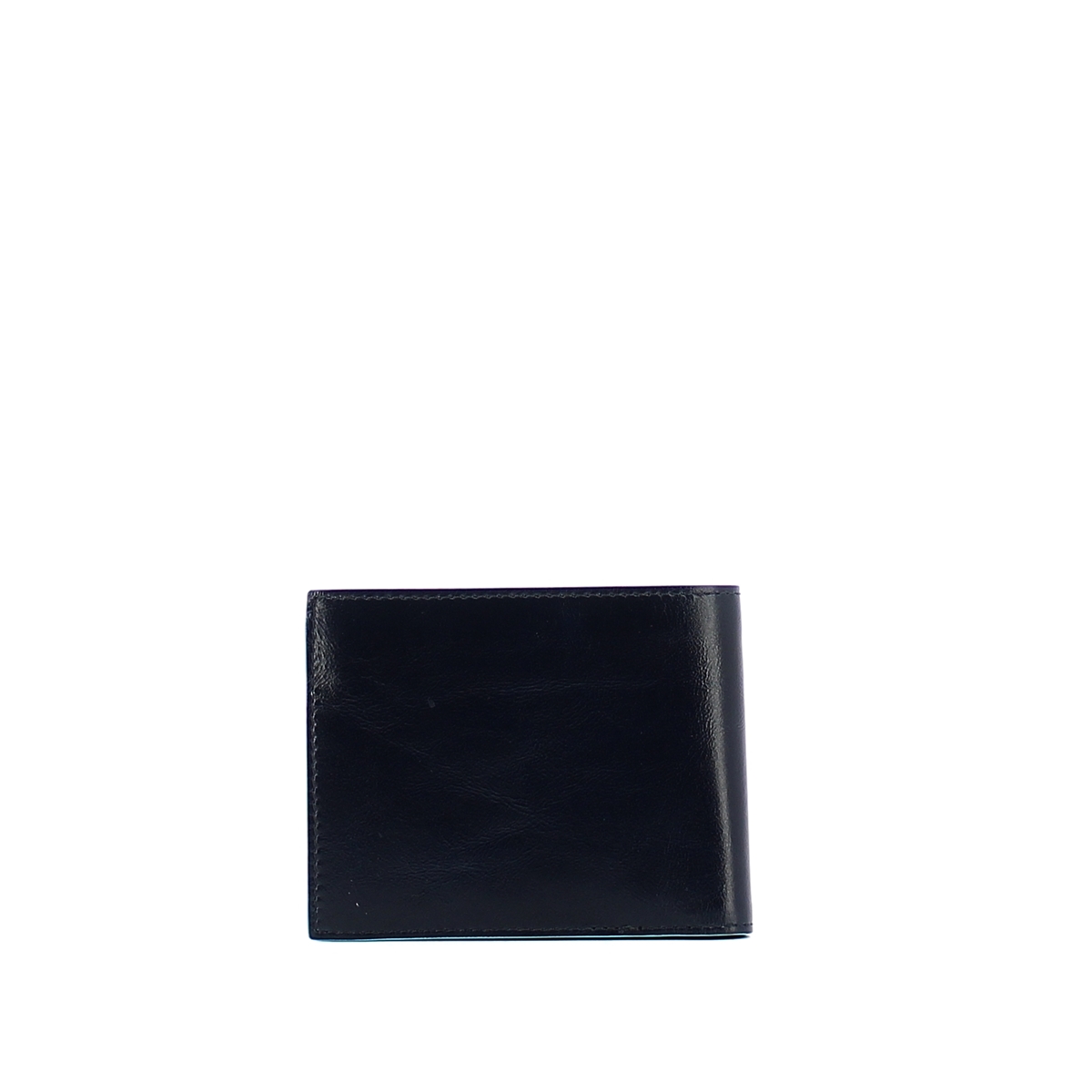 Men wallet with coin pouch Blue Square Men wallet with coin pouch Blue Square