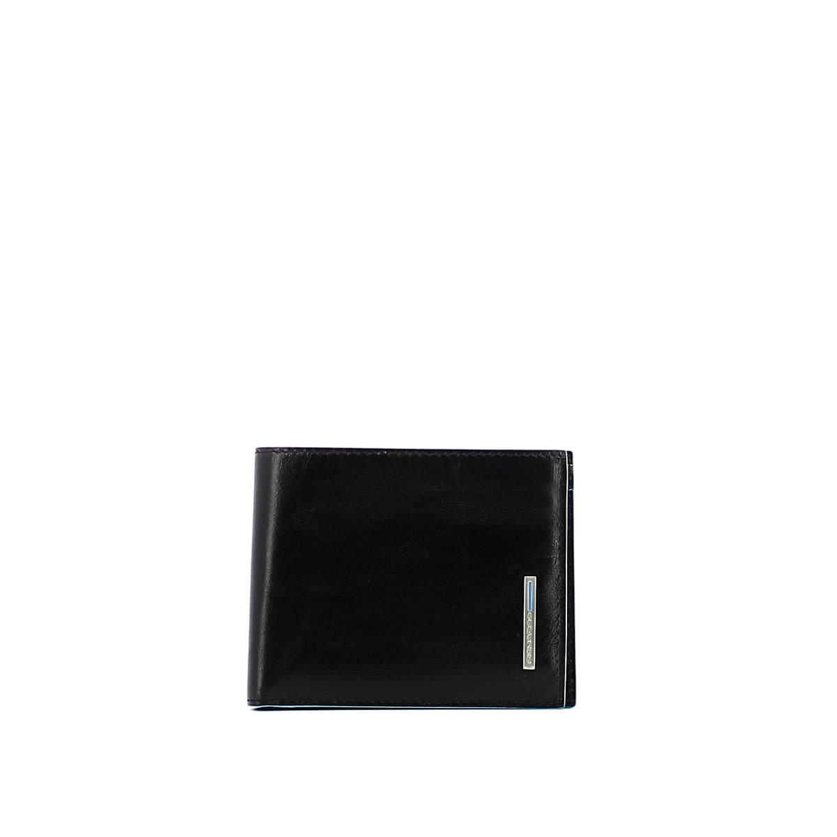 Men wallet with coin pouch Blue Square Men wallet with coin pouch Blue Square