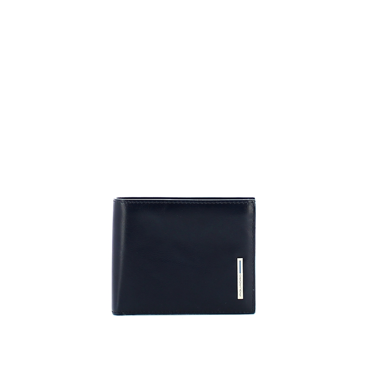 Men wallet with coin pouch Blue Square Men wallet with coin pouch Blue Square