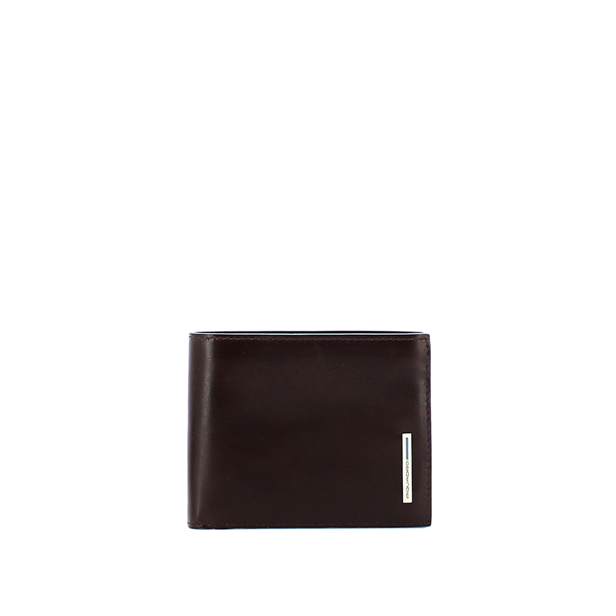Men wallet with coin pouch Blue Square Men wallet with coin pouch Blue Square