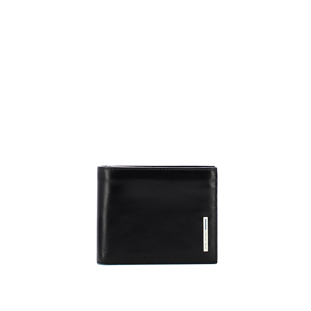 Men wallet with coin pouch Blue Square Men wallet with coin pouch Blue Square