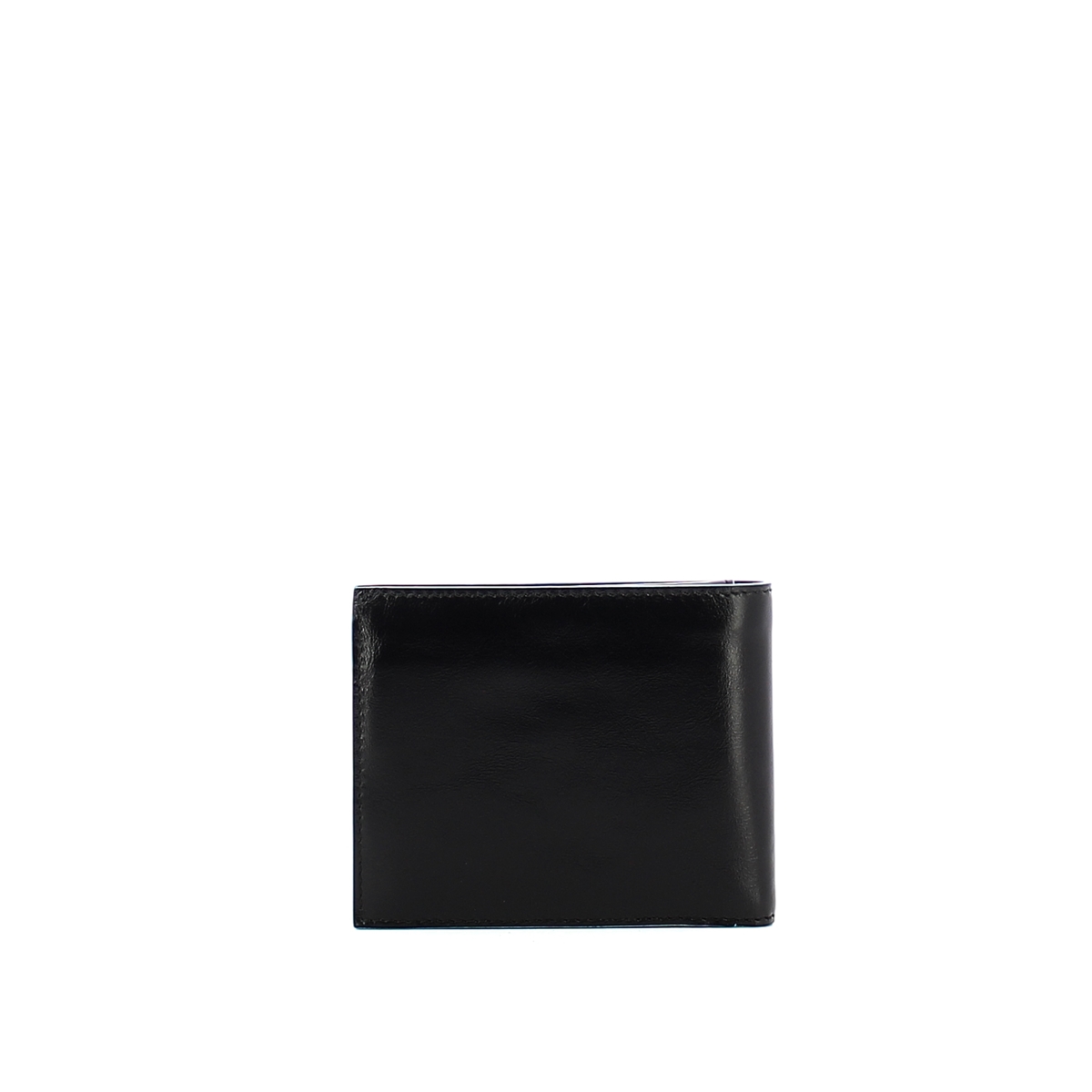 Men wallet with coin pouch Blue Square Men wallet with coin pouch Blue Square