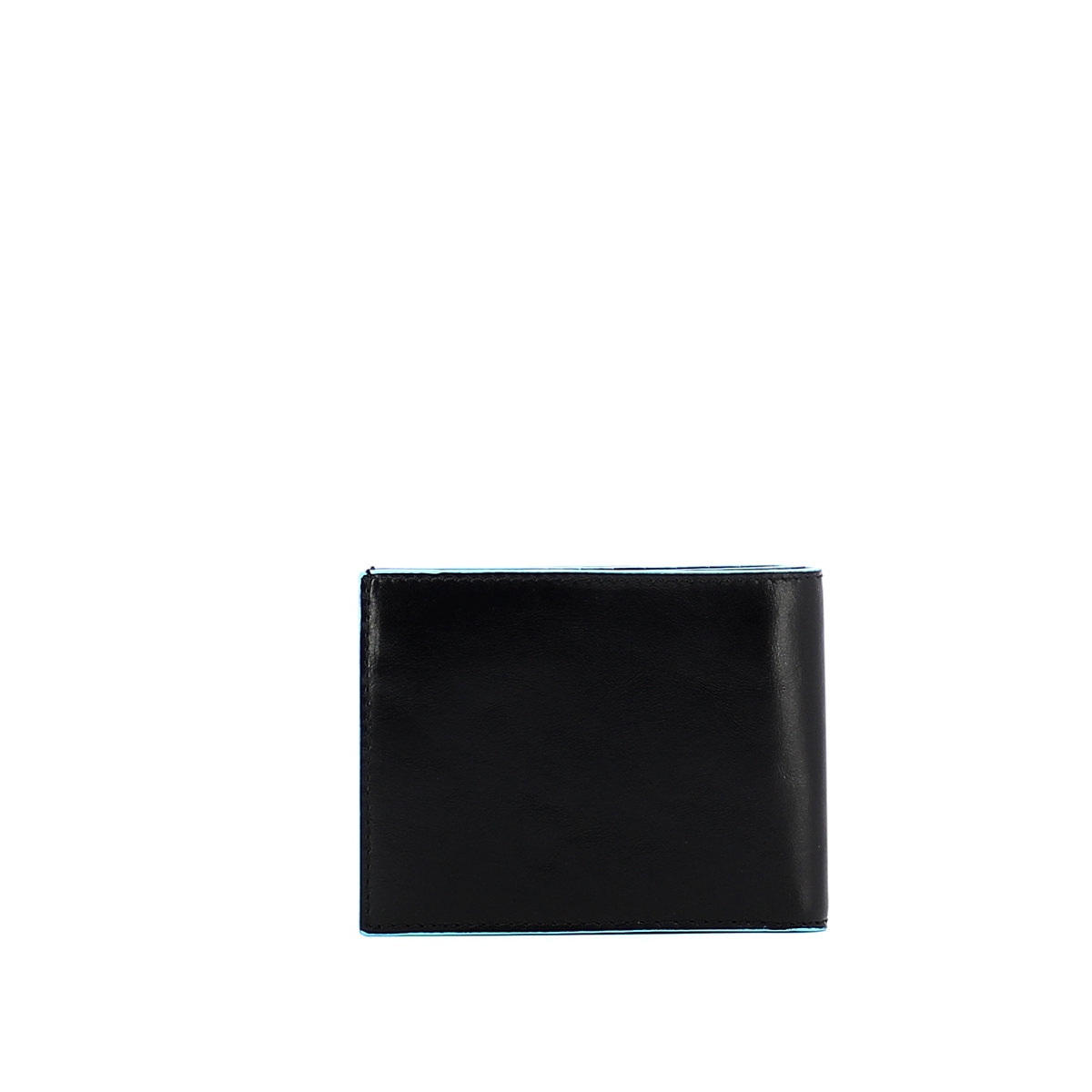 Men wallet with coin pouch Blue Square Men wallet with coin pouch Blue Square