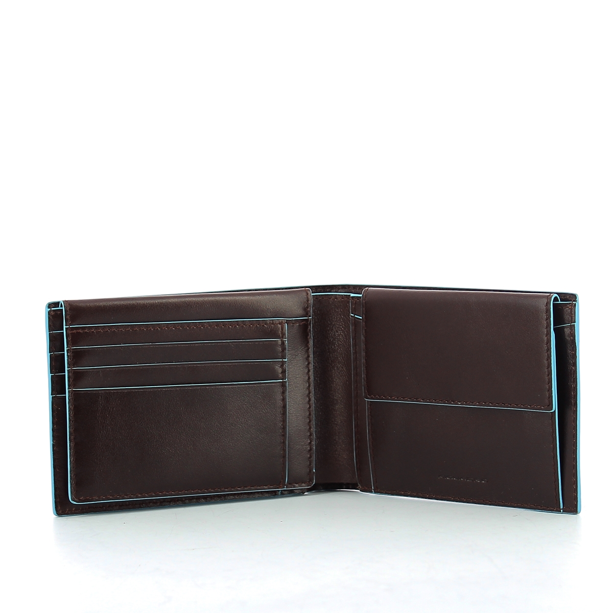 Wallet with coin pouch Blue Square-MOGANO-UN Wallet with coin pouch Blue Square-MOGANO-UN