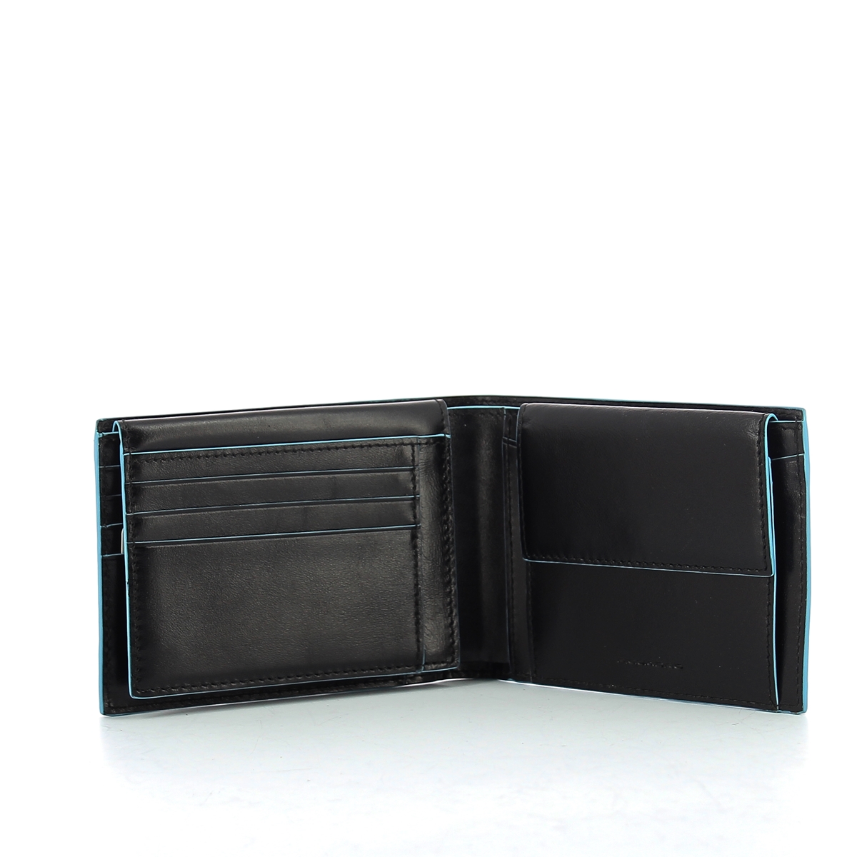 Wallet with coin pouch Blue Square-NERO-UN Wallet with coin pouch Blue Square-NERO-UN