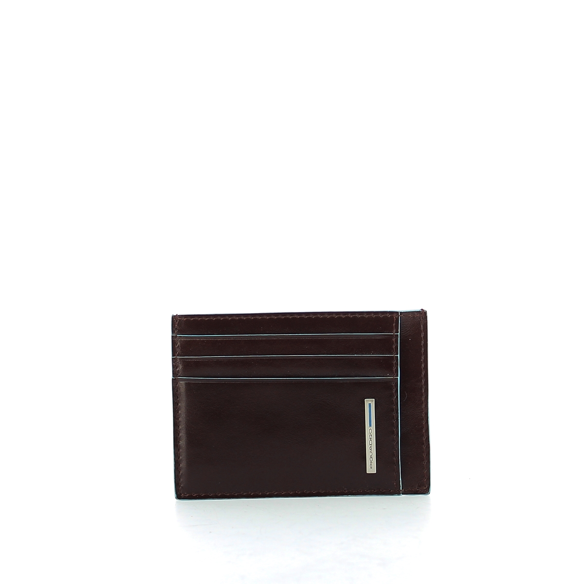 Zipped credit card holder Blue Square-MOGANO-UN Zipped credit card holder Blue Square-MOGANO-UN