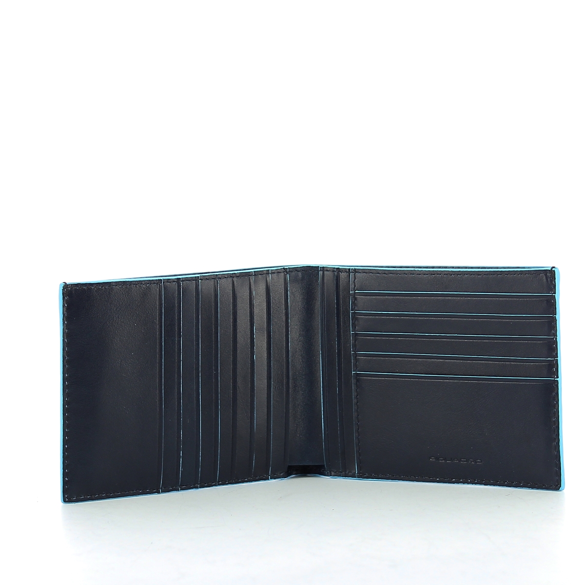 Men wallet with twelve slots Blue Square-BLU/2-UN Men wallet with twelve slots Blue Square-BLU/2-UN