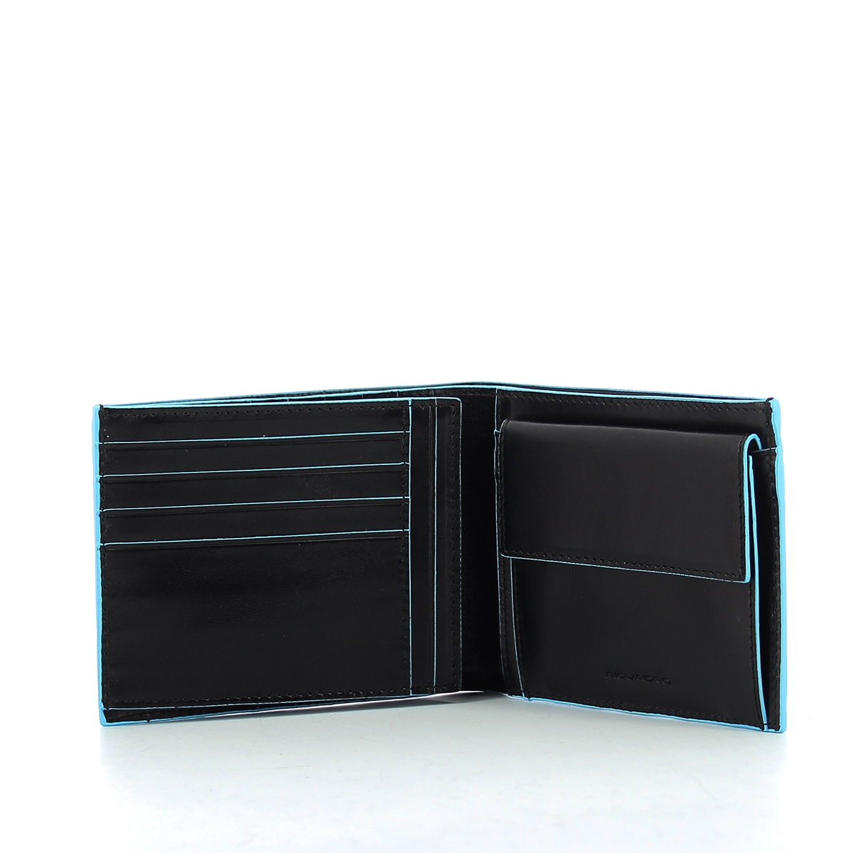Wallet with coin pouch Blue Square-NERO-UN Wallet with coin pouch Blue Square-NERO-UN