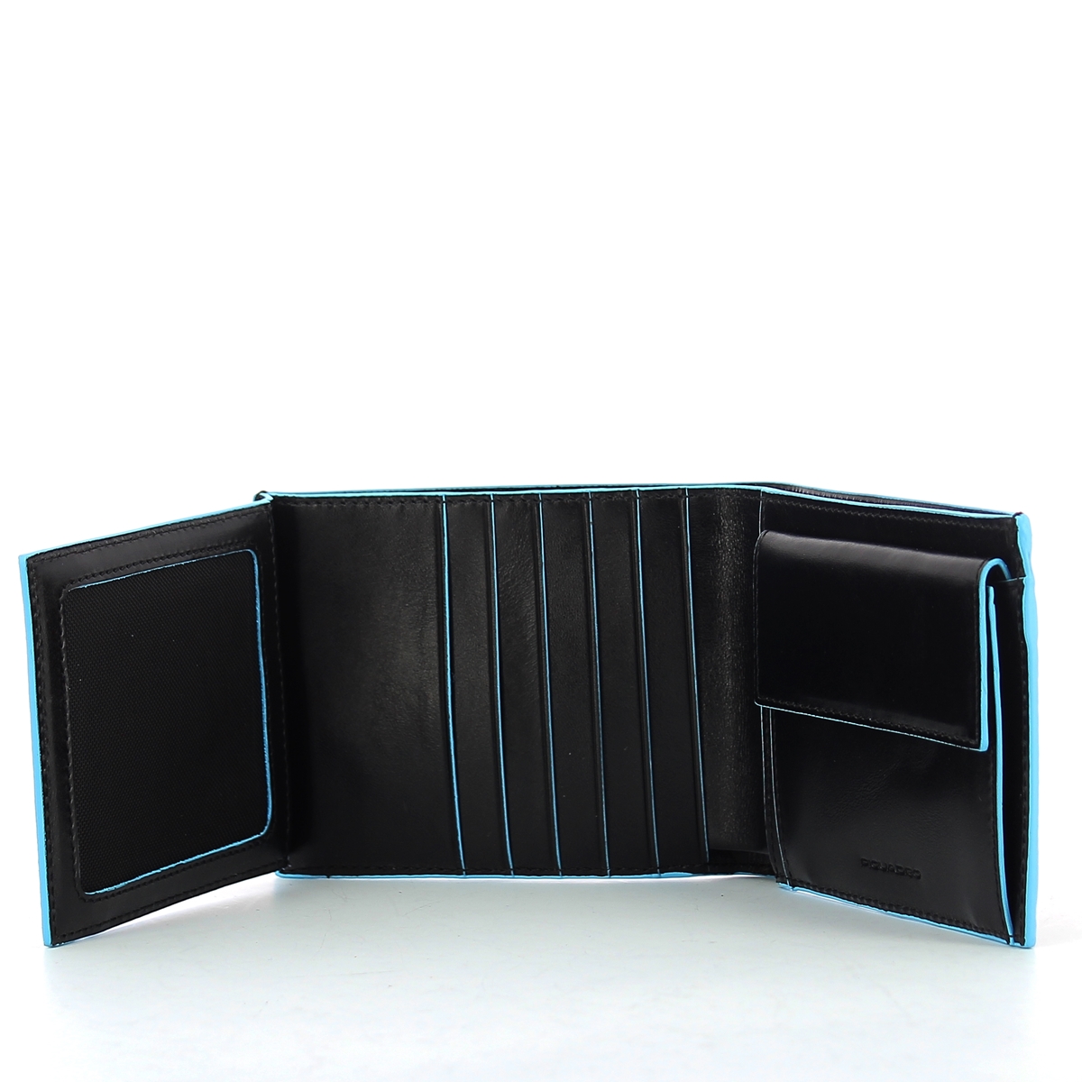 Wallet with coin pouch Blue Square-NERO-UN Wallet with coin pouch Blue Square-NERO-UN