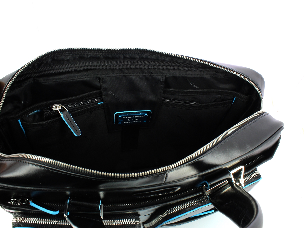 Slim Briefcase Blue Square 14.0-NERO-UN Slim Briefcase Blue Square 14.0-NERO-UN