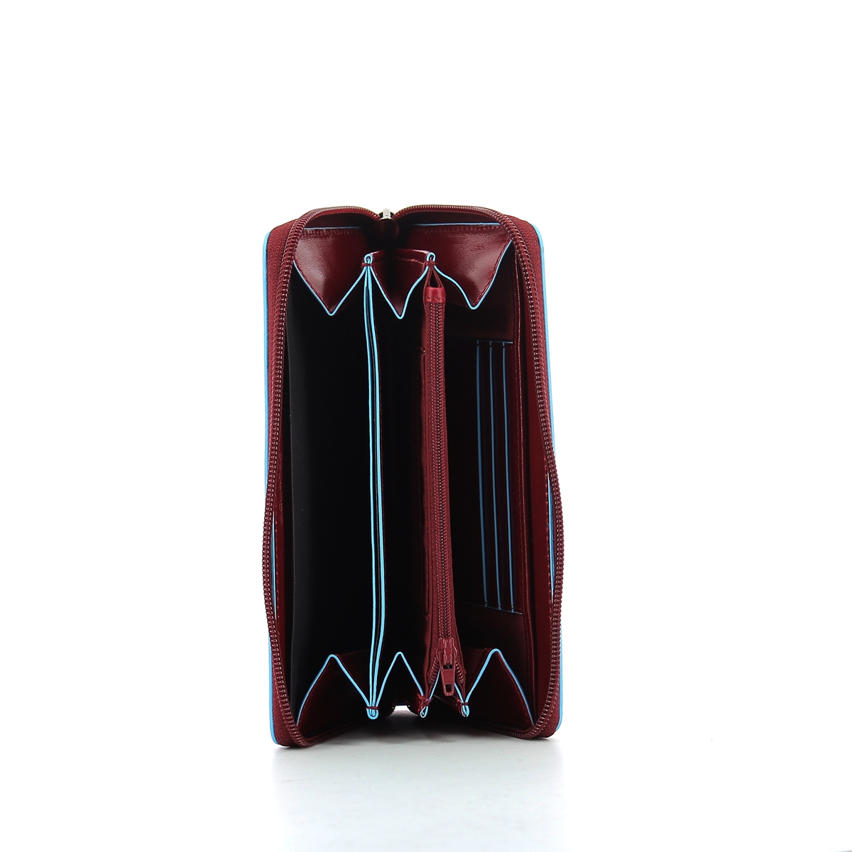 Three gussets woman wallet Blue Square-ROSSO-UN Three gussets woman wallet Blue Square-ROSSO-UN