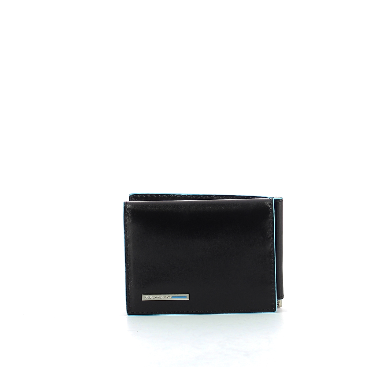 Men wallet w. money clip Blue Square-NERO-UN Men wallet w. money clip Blue Square-NERO-UN