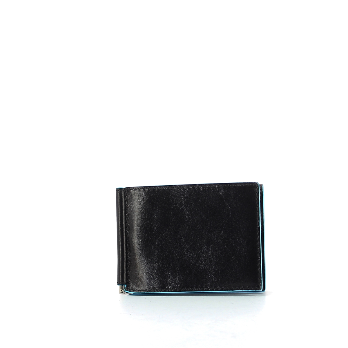 Men wallet w. money clip Blue Square-NERO-UN Men wallet w. money clip Blue Square-NERO-UN