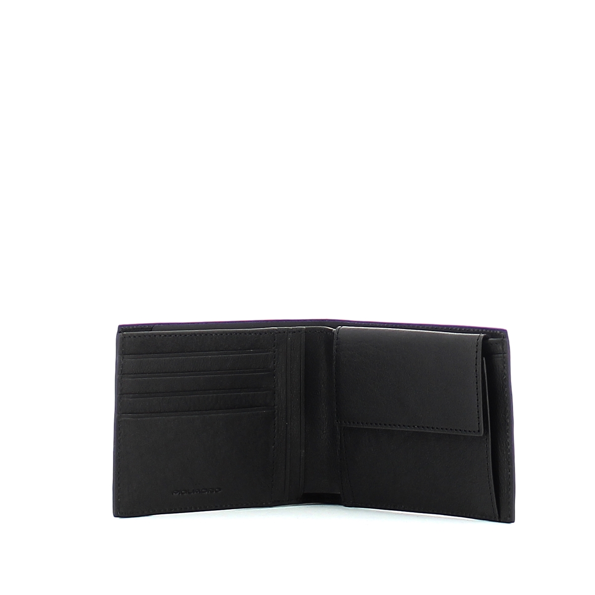 Wallet with coin pouch Black Square-NERO-UN Wallet with coin pouch Black Square-NERO-UN