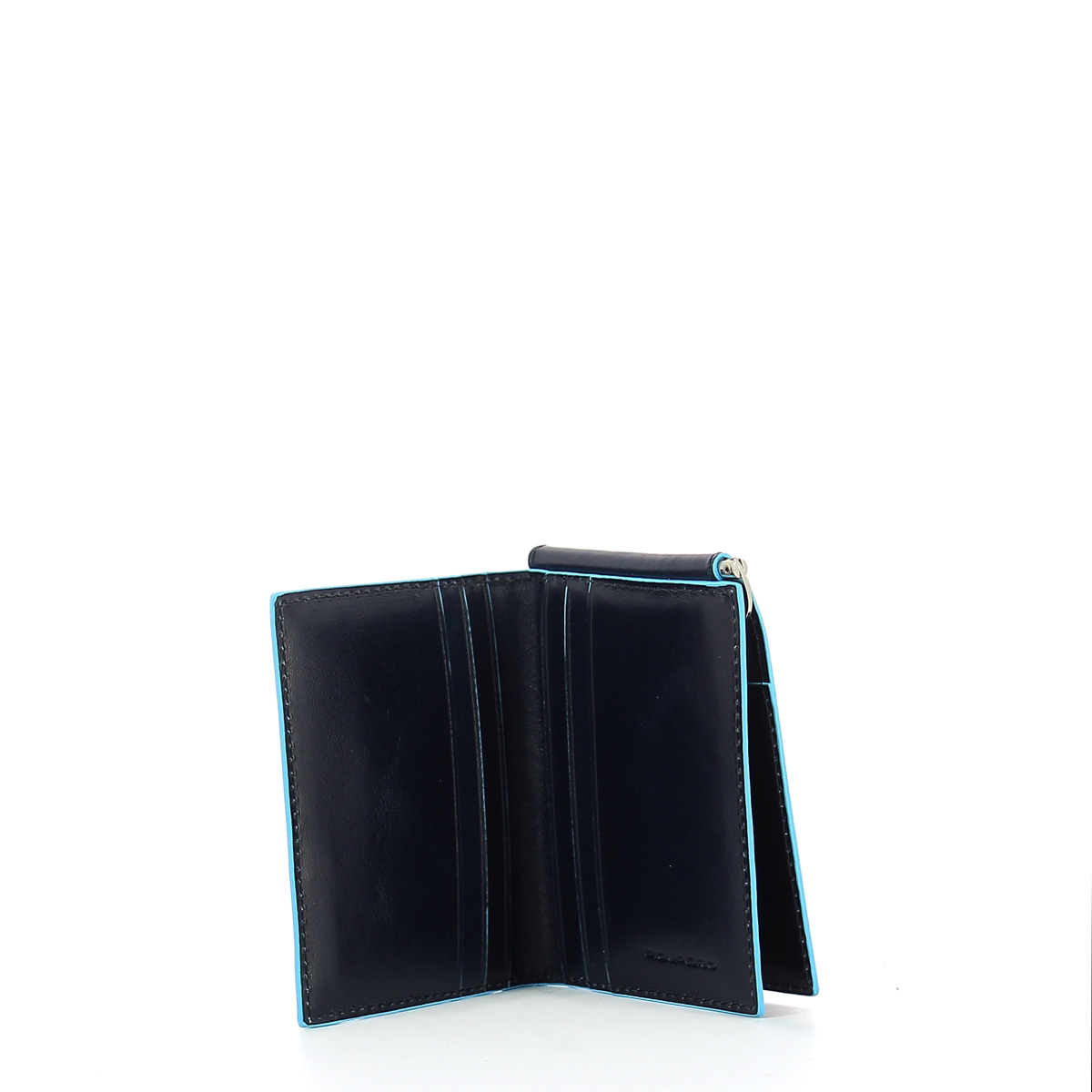 Piquadro Portafoglio con ferma soldi RFID Blue Square - 3 Piquadro Portafoglio con ferma soldi RFID Blue Square - 3