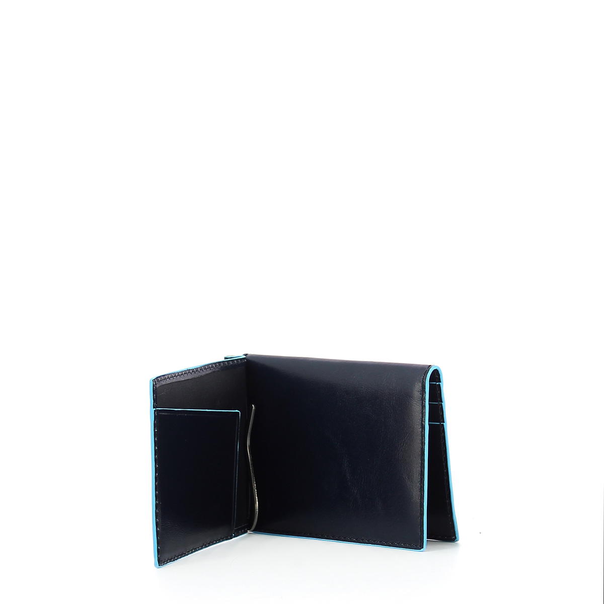 Piquadro Portafoglio con ferma soldi RFID Blue Square - 4 Piquadro Portafoglio con ferma soldi RFID Blue Square - 4