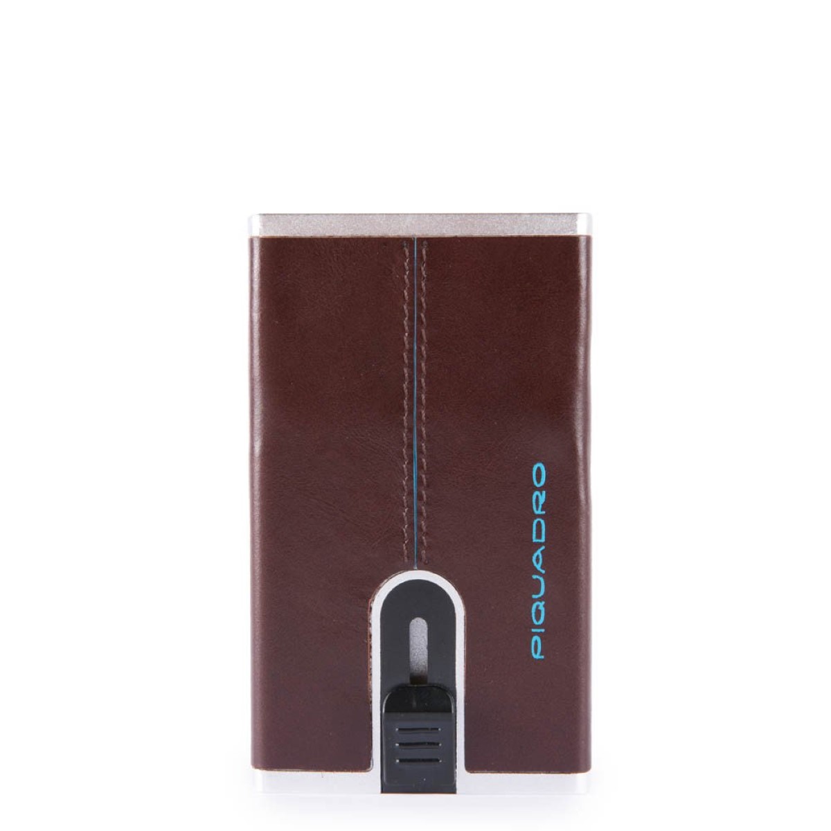 Piquadro Porta carte di credito con Sliding System Blue Square - 1 Piquadro Porta carte di credito con Sliding System Blue Square - 1