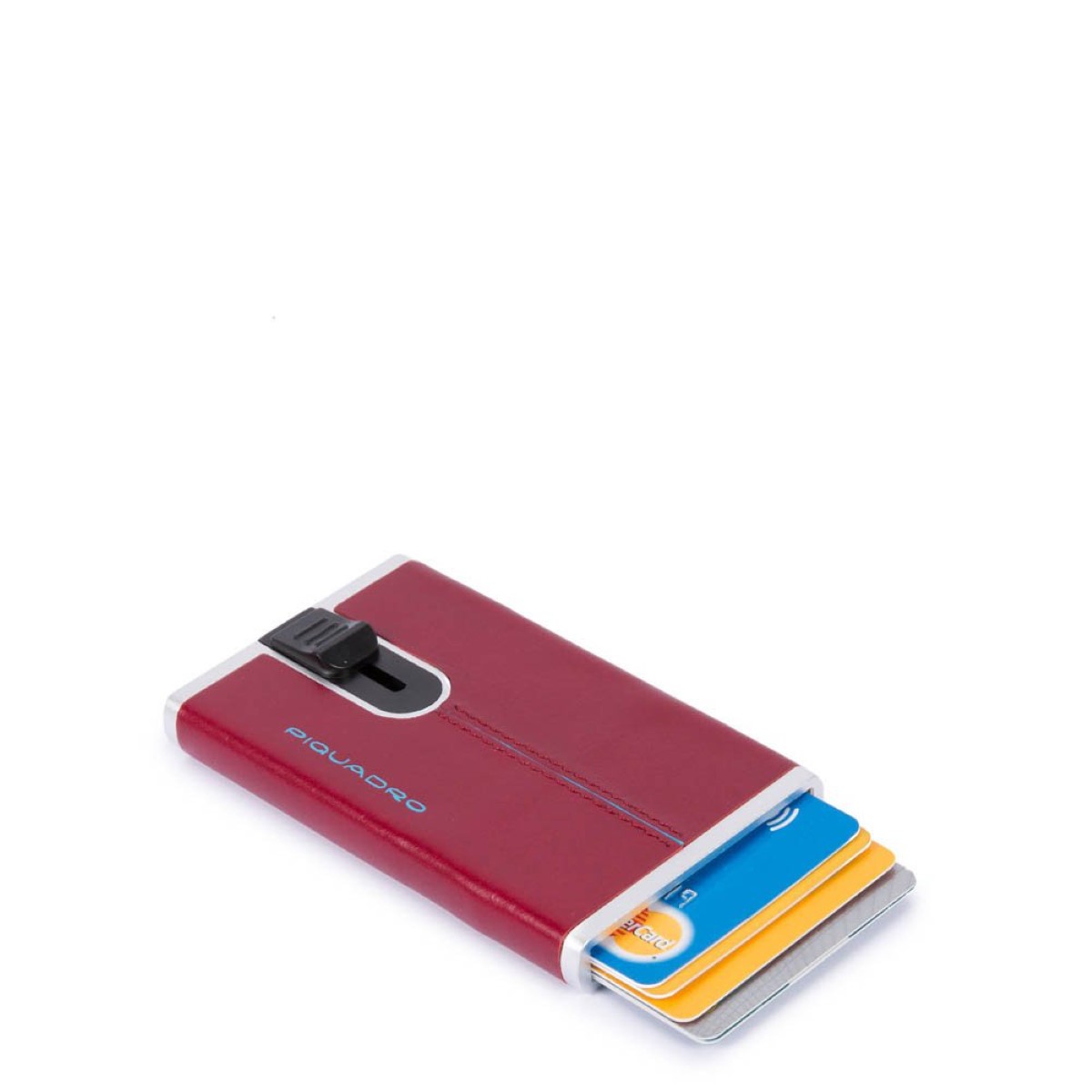 Piquadro Porta carte di credito con Sliding System Blue Square - 2 Piquadro Porta carte di credito con Sliding System Blue Square - 2