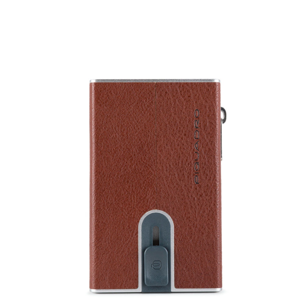 Piquadro Porta carte di credito con Sliding System con portamonete RFID Black Square - 1 Piquadro Porta carte di credito con Sliding System con portamonete RFID Black Square - 1