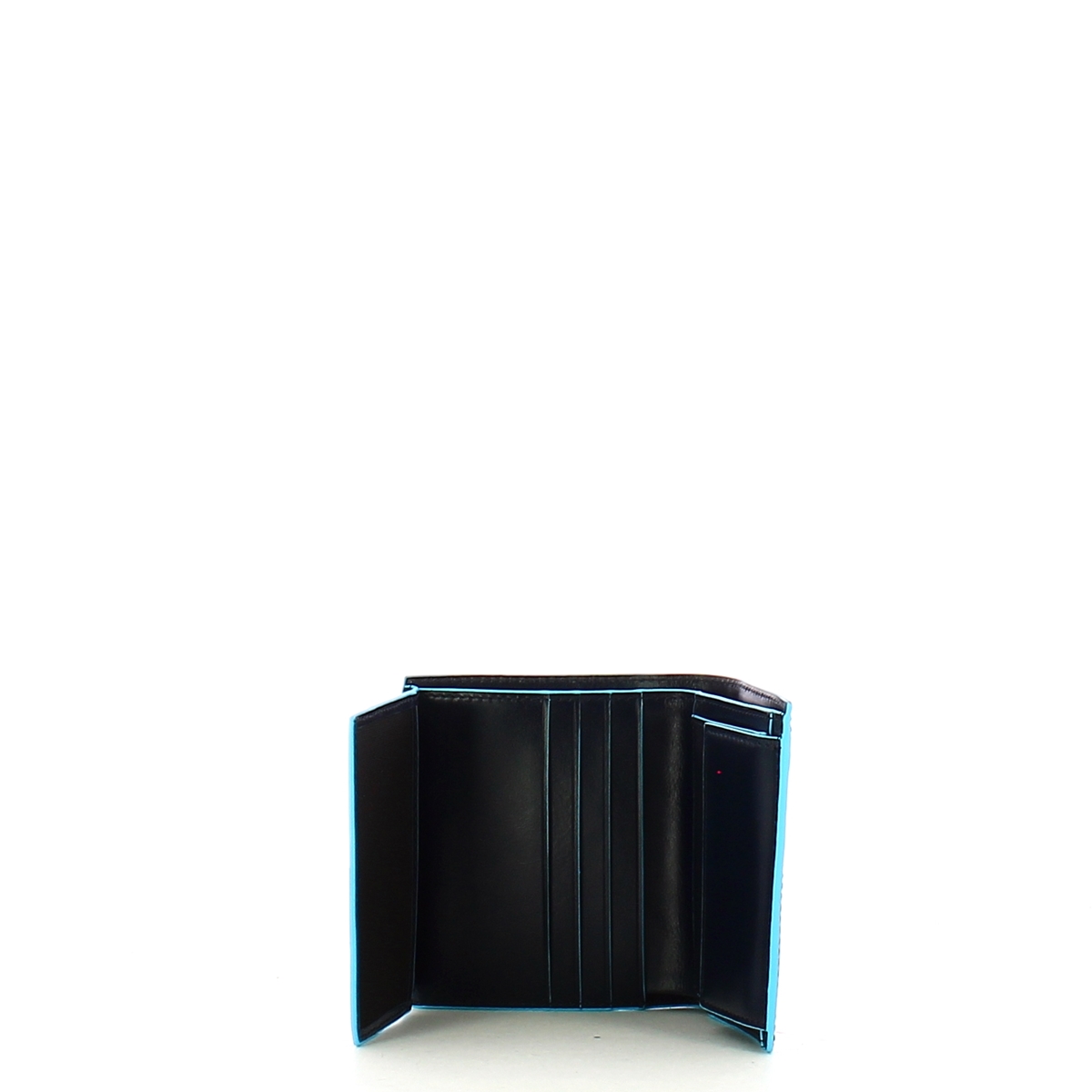 Piquadro Portafoglio Verticale con portamonete RFID Blue Square - 4 Piquadro Portafoglio Verticale con portamonete RFID Blue Square - 4
