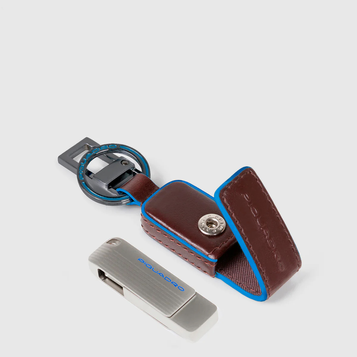 Piquadro Portachiavi con Chiavetta USB Mogano - 2 Piquadro Portachiavi con Chiavetta USB Mogano - 2
