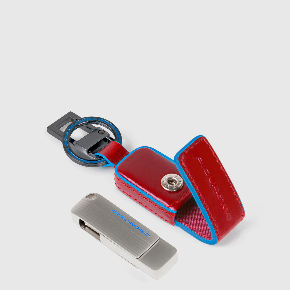 Piquadro Portachiavi con Chiavetta USB Rosso - 2 Piquadro Portachiavi con Chiavetta USB Rosso - 2