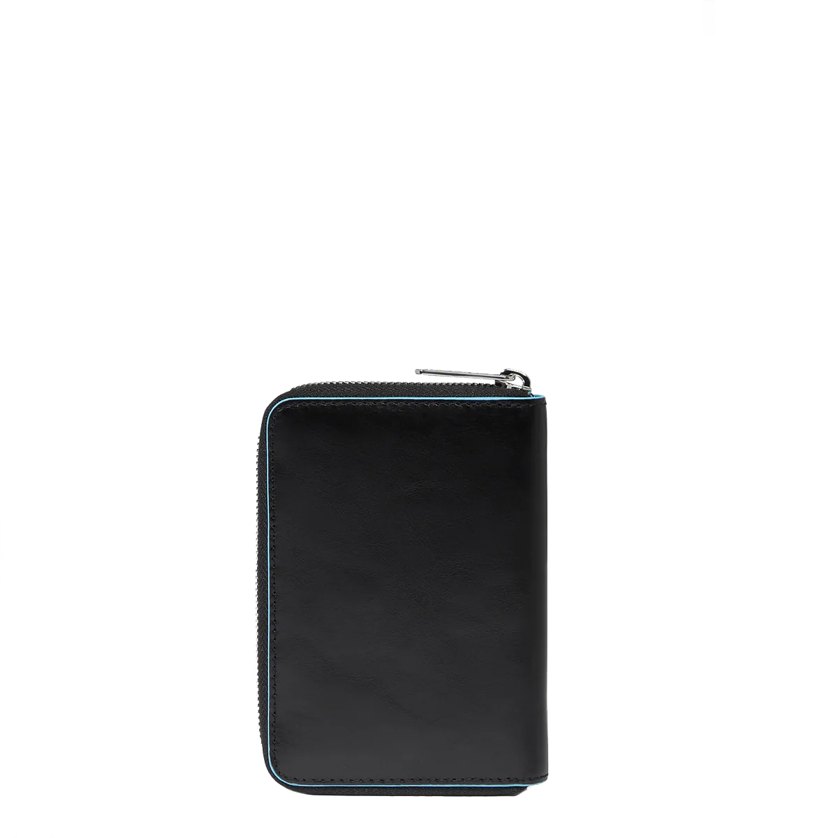 Piquadro Portafoglio Piccolo Blue Square Zip Around Nero - 3