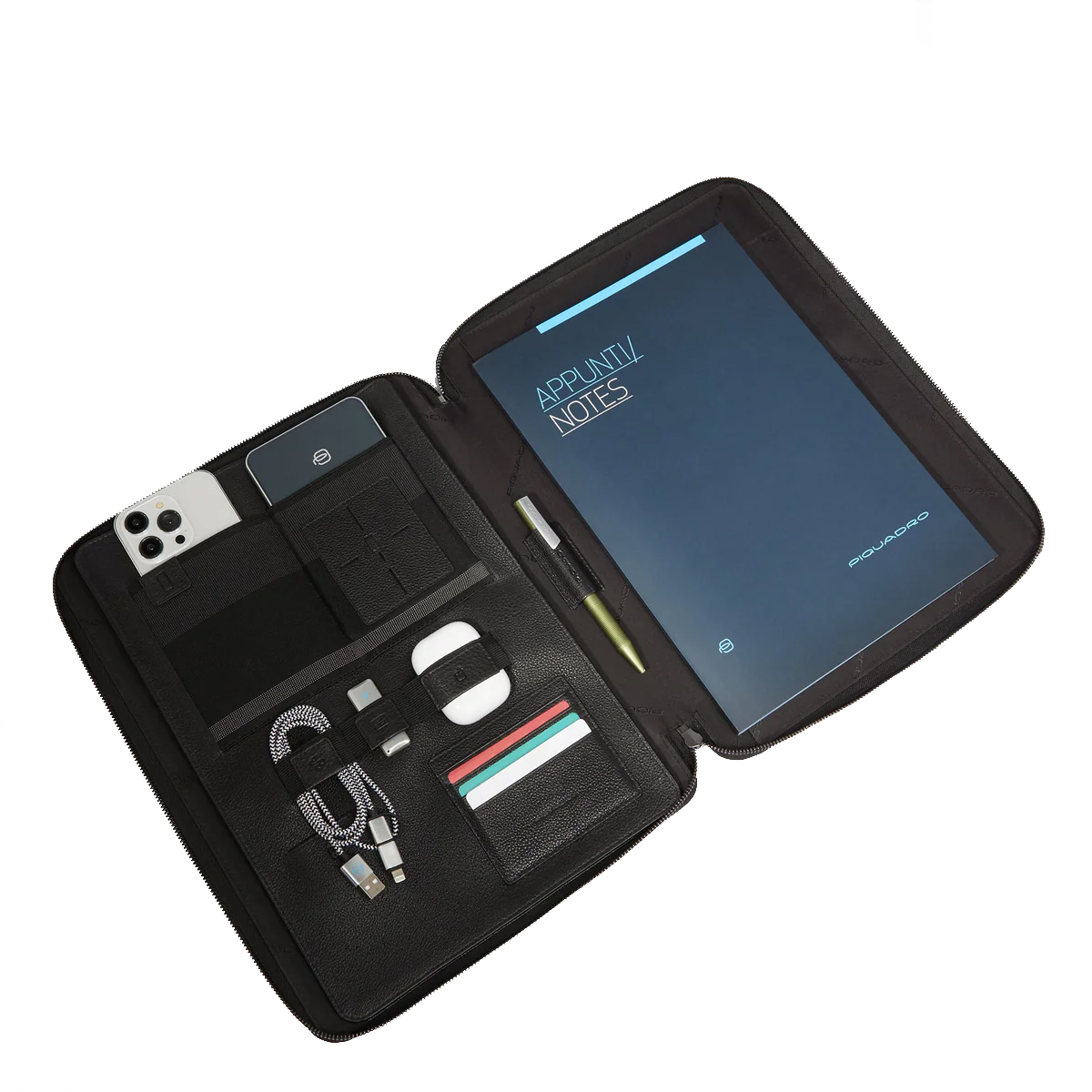 Piquadro Portablocco Zip Around Hedley Nero - 4 Piquadro Portablocco Zip Around Hedley Nero - 4