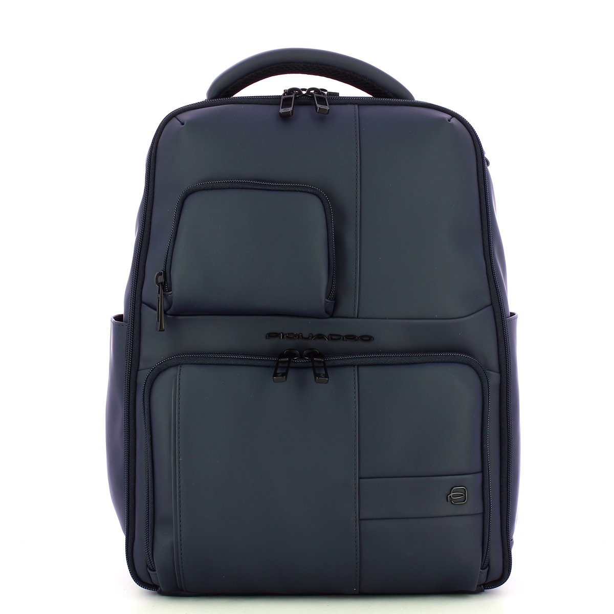 Piquadro Zaino Gommato Porta PC 14" Blu - 1 Piquadro Zaino Gommato Porta PC 14" Blu - 1
