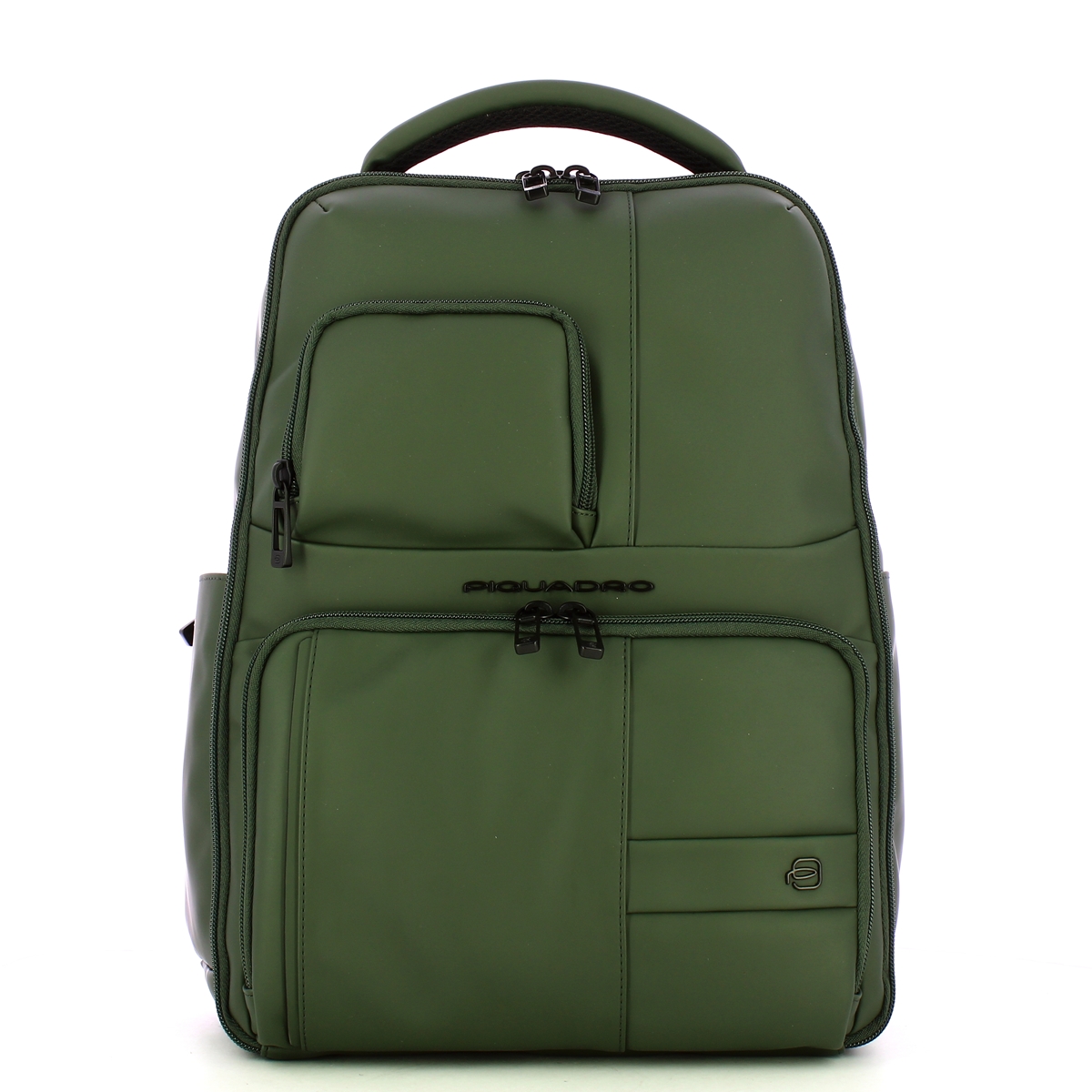 Piquadro Zaino Gommato Porta PC 14" Verde - 1 Piquadro Zaino Gommato Porta PC 14" Verde - 1