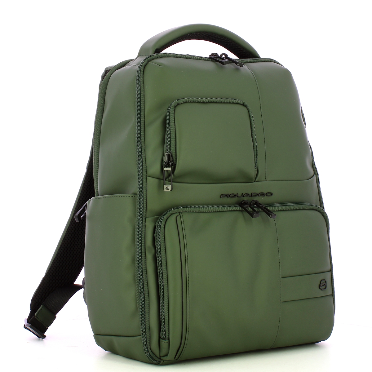 Piquadro Zaino Gommato Porta PC 14" Verde - 2 Piquadro Zaino Gommato Porta PC 14" Verde - 2