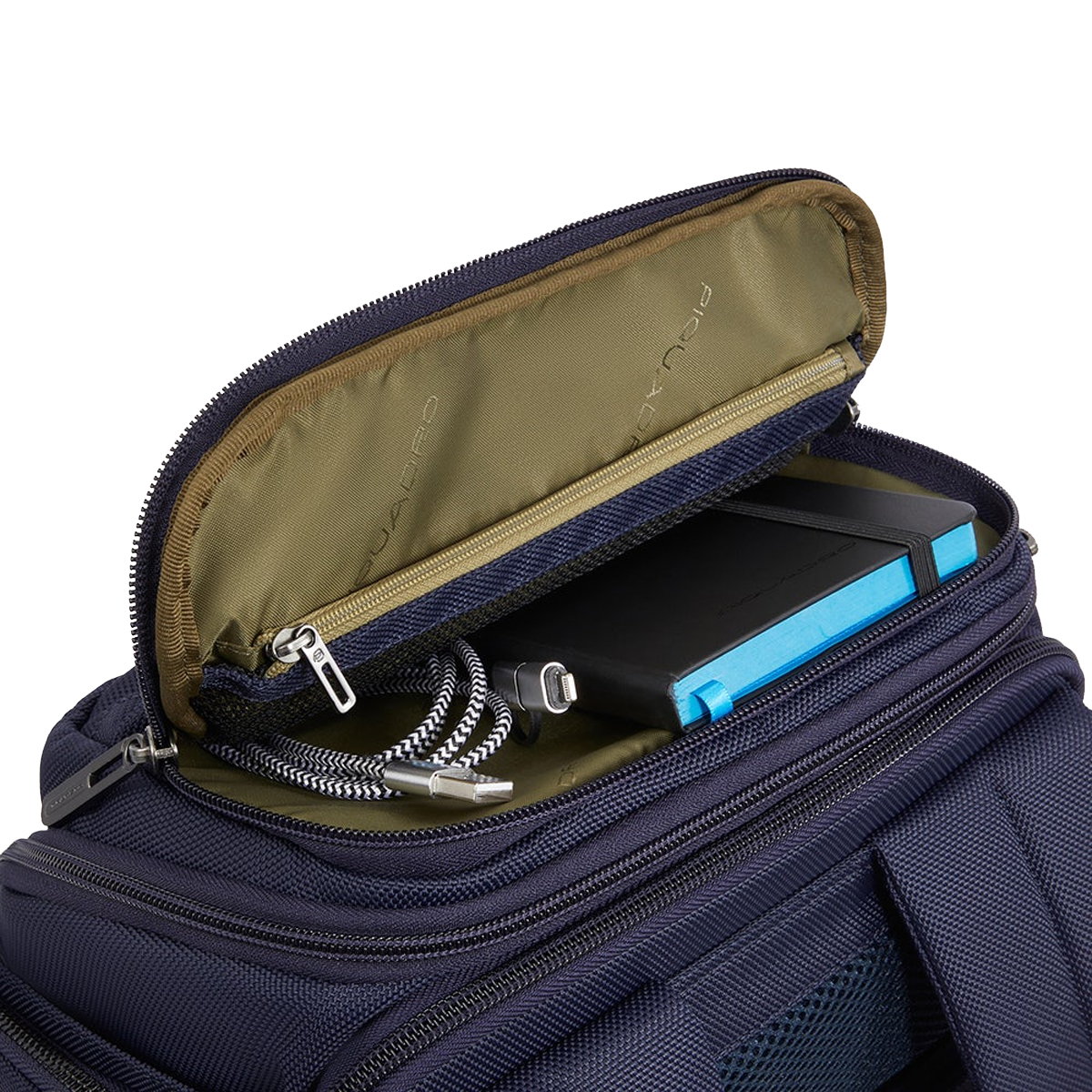 Piquadro Borsone da viaggio a Zaino Brief Blu - 10 Piquadro Borsone da viaggio a Zaino Brief Blu - 10