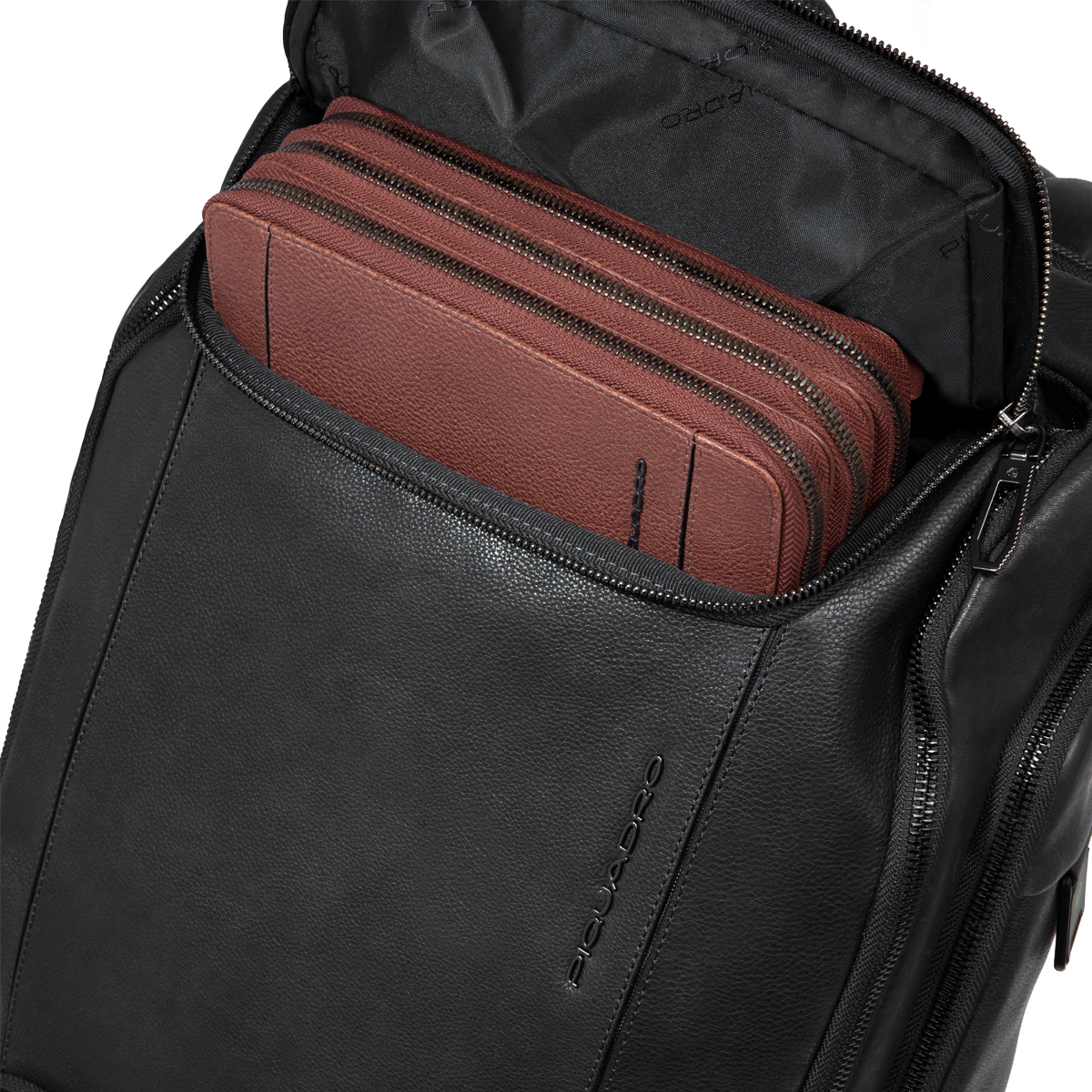 Piquadro Zaino Cronus Porta PC 15.6" Nero - 7 Piquadro Zaino Cronus Porta PC 15.6" Nero - 7