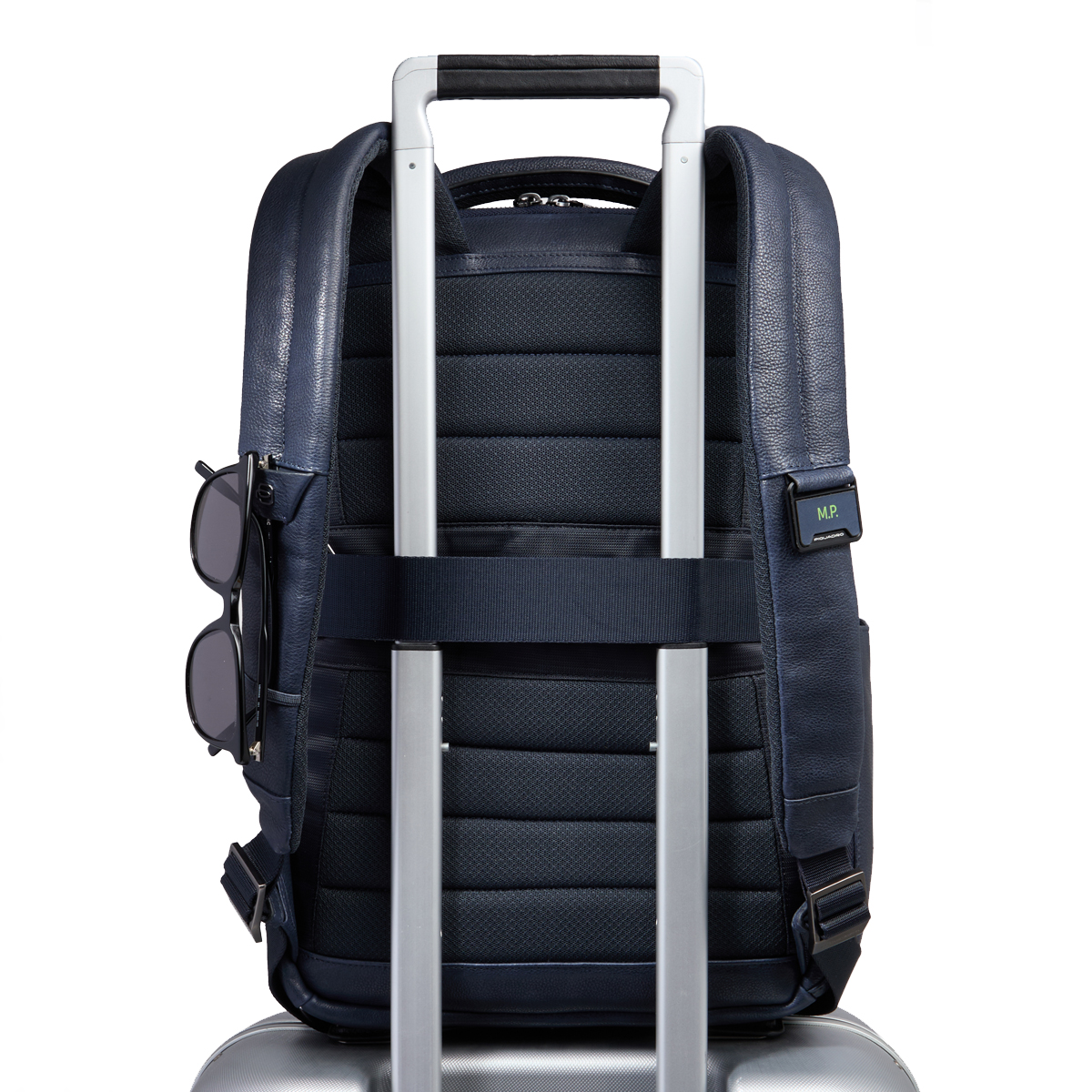 Piquadro Zaino Cronus Porta PC 14" Blu - 3