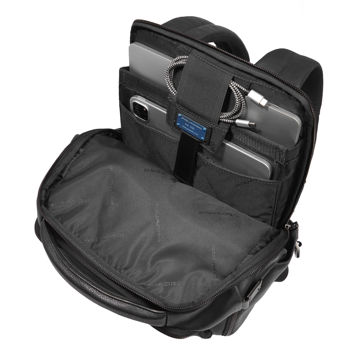 Piquadro Zaino Cronus Porta PC 14" Nero - 5