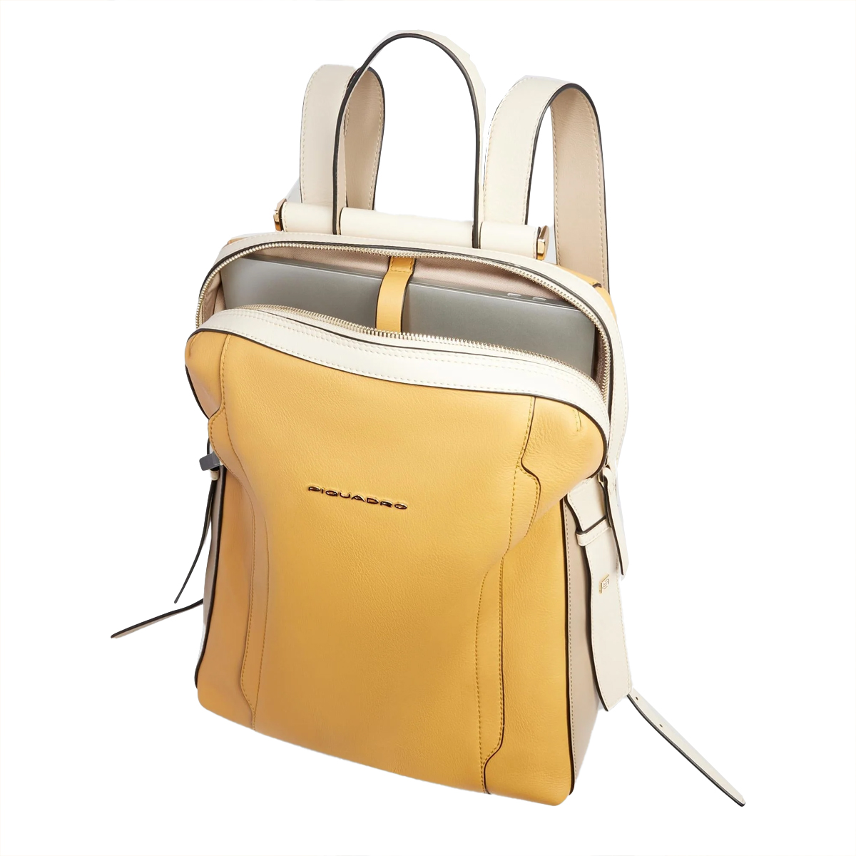 Piquadro Zaino Circle Porta PC 14" Giallo Beige - 4 Piquadro Zaino Circle Porta PC 14" Giallo Beige - 4