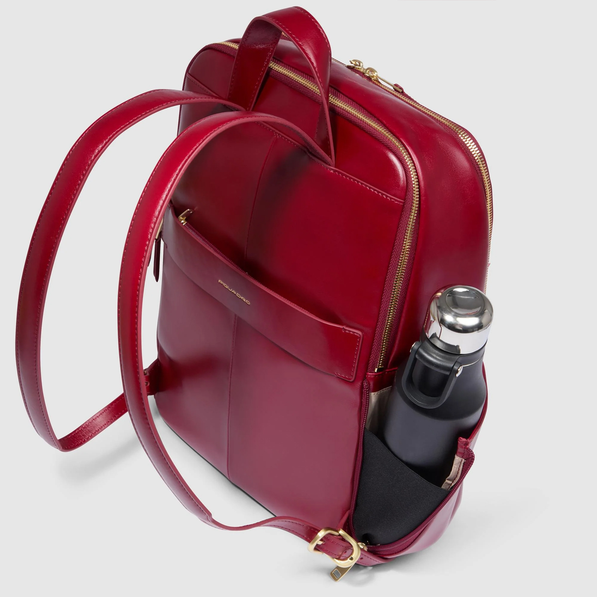 Piquadro Zainetto Blue Square Porta PC 14" Rosso - 6