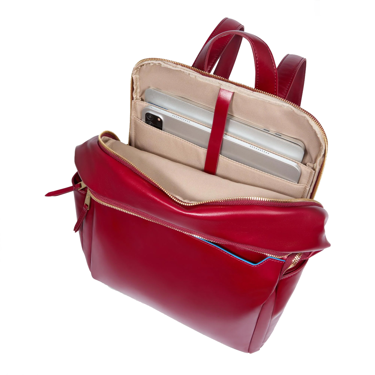 Piquadro Zainetto Blue Square Porta PC 14" Rosso - 7