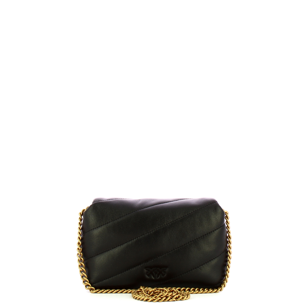 Pinko Mini Borsa a tracolla Love Puff Nero Antique Gold - 3 Pinko Mini Borsa a tracolla Love Puff Nero Antique Gold - 3