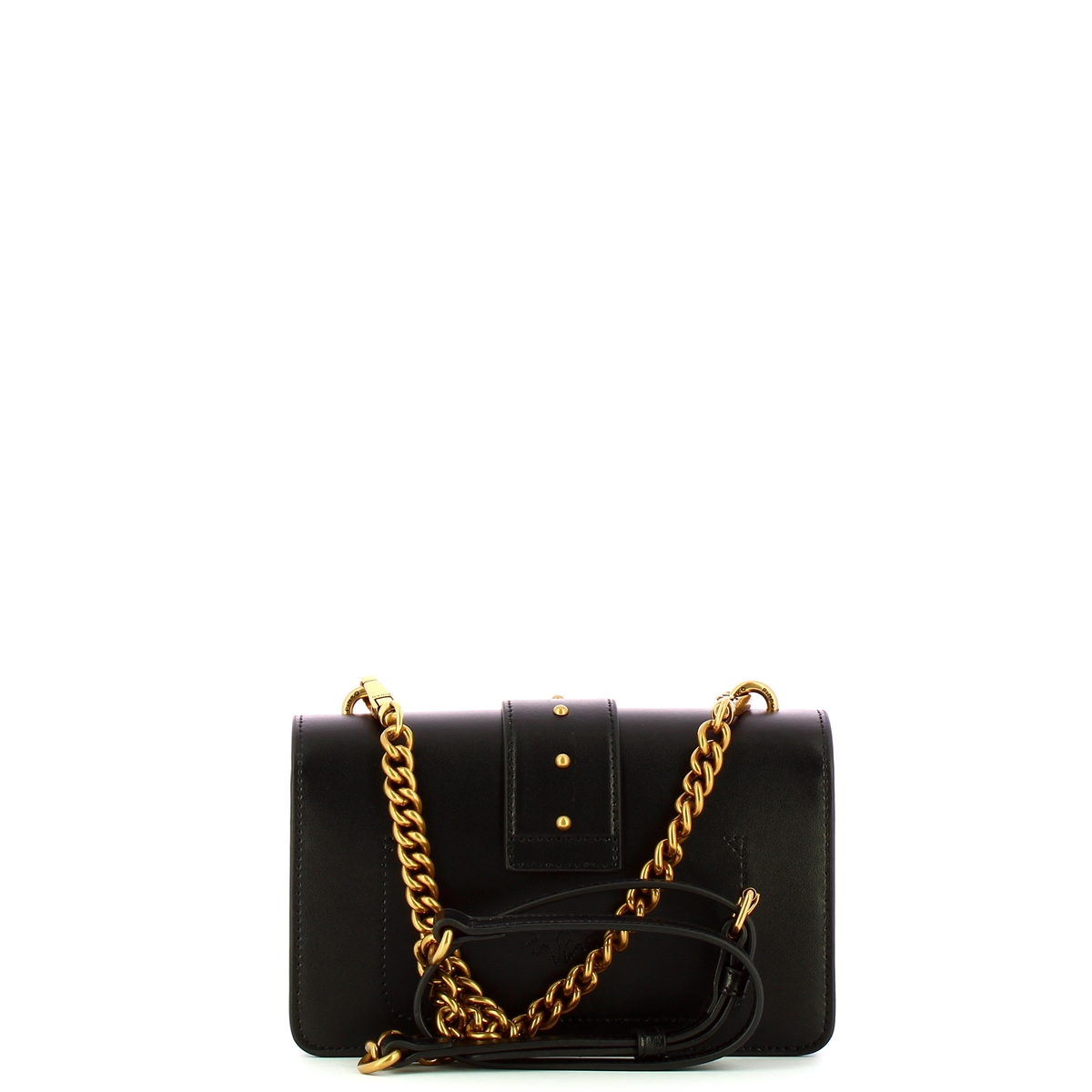 Pinko Mini Borsa a tracolla Love One Nero Antique Gold - 3 Pinko Mini Borsa a tracolla Love One Nero Antique Gold - 3