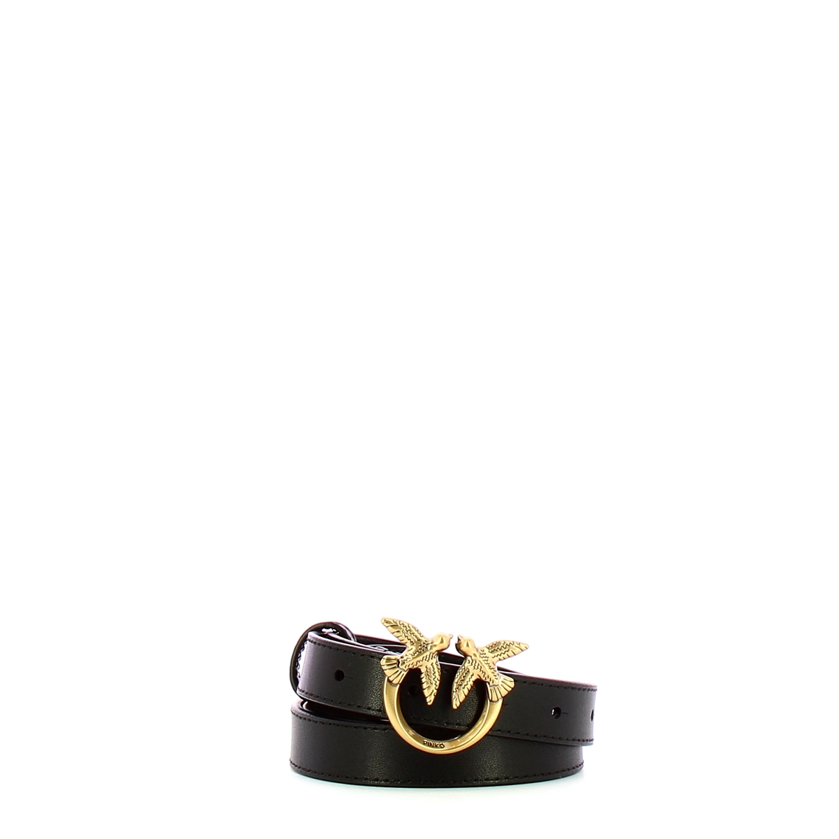 Pinko Cintura Love Berry 2 cm Nero Antique Gold - 1 Pinko Cintura Love Berry 2 cm Nero Antique Gold - 1