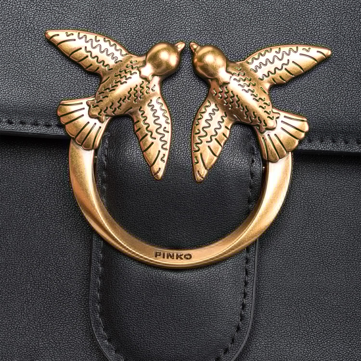 Pinko Borsa a tracolla Love One Classic Nero Antique Gold - 4 Pinko Borsa a tracolla Love One Classic Nero Antique Gold - 4