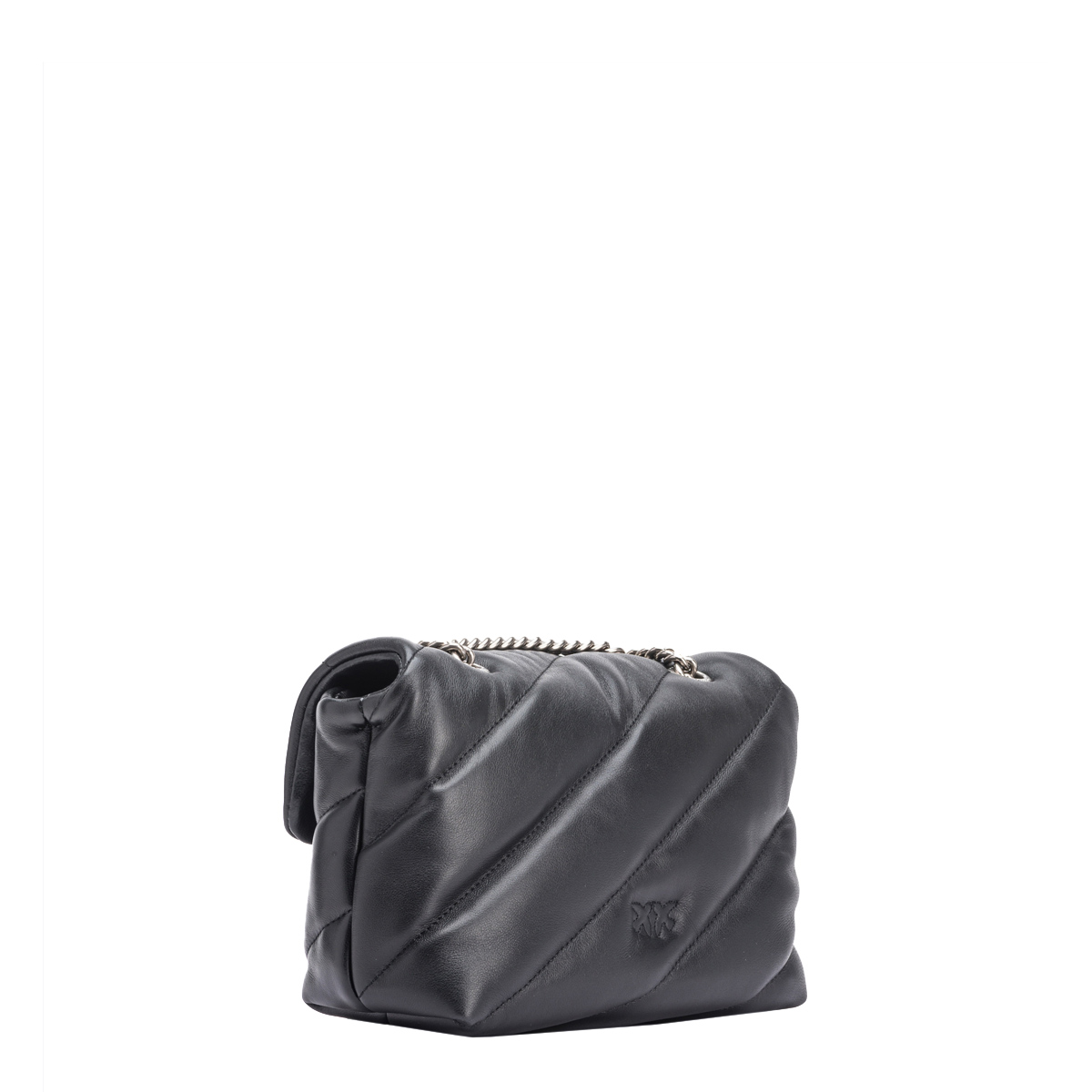 Pinko Mini Borsa a tracolla Love Puff Maxi Quilt Nero Old Silver - 3 Pinko Mini Borsa a tracolla Love Puff Maxi Quilt Nero Old Silver - 3