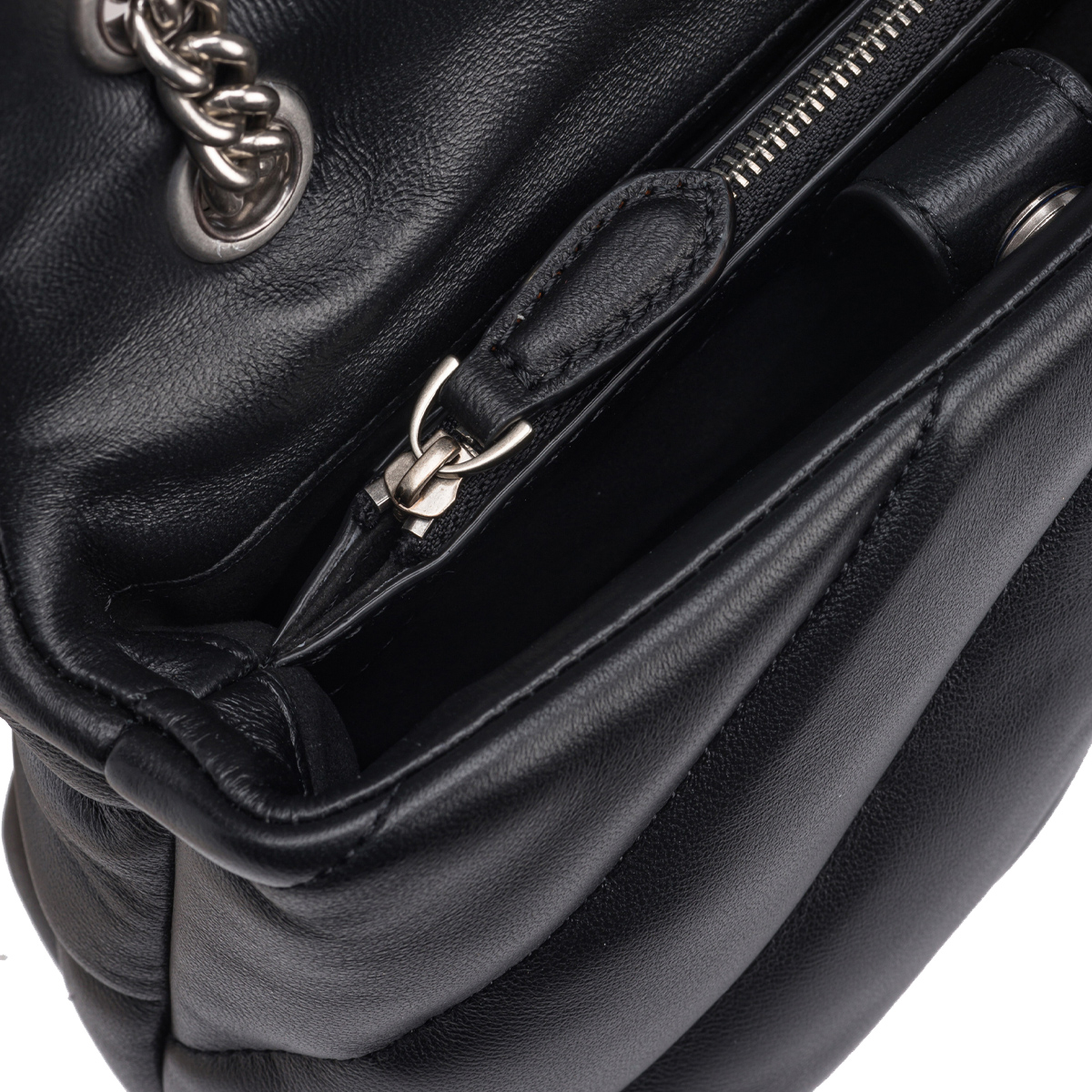 Pinko Mini Borsa a tracolla Love Puff Maxi Quilt Nero Old Silver - 6 Pinko Mini Borsa a tracolla Love Puff Maxi Quilt Nero Old Silver - 6