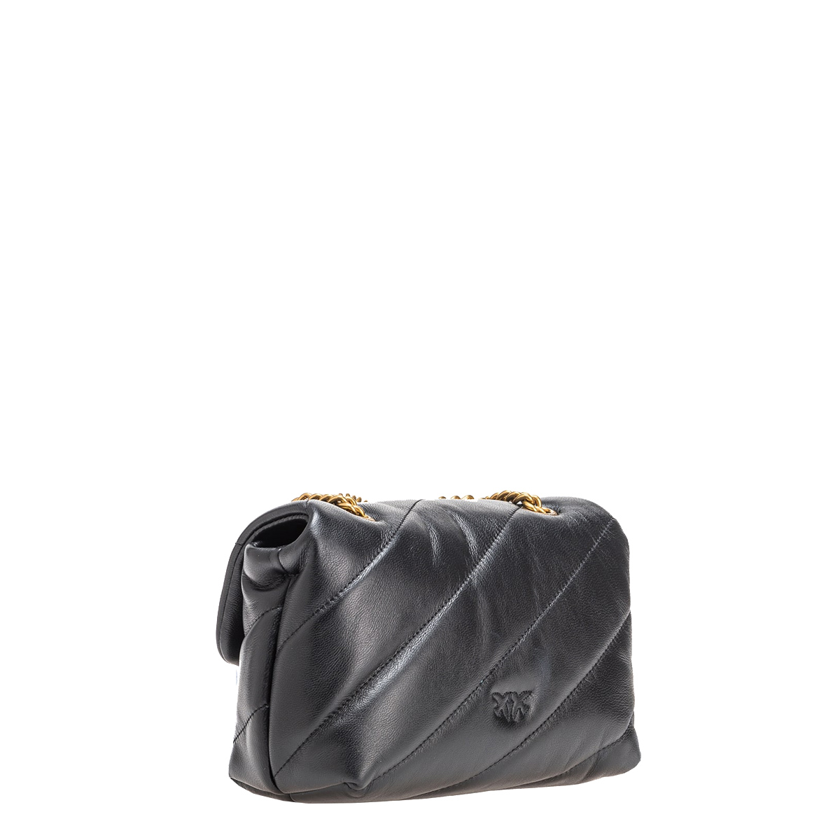 Pinko Mini Borsa a tracolla Love Puff Maxi Quilt Nero Antique Gold - 3 Pinko Mini Borsa a tracolla Love Puff Maxi Quilt Nero Antique Gold - 3
