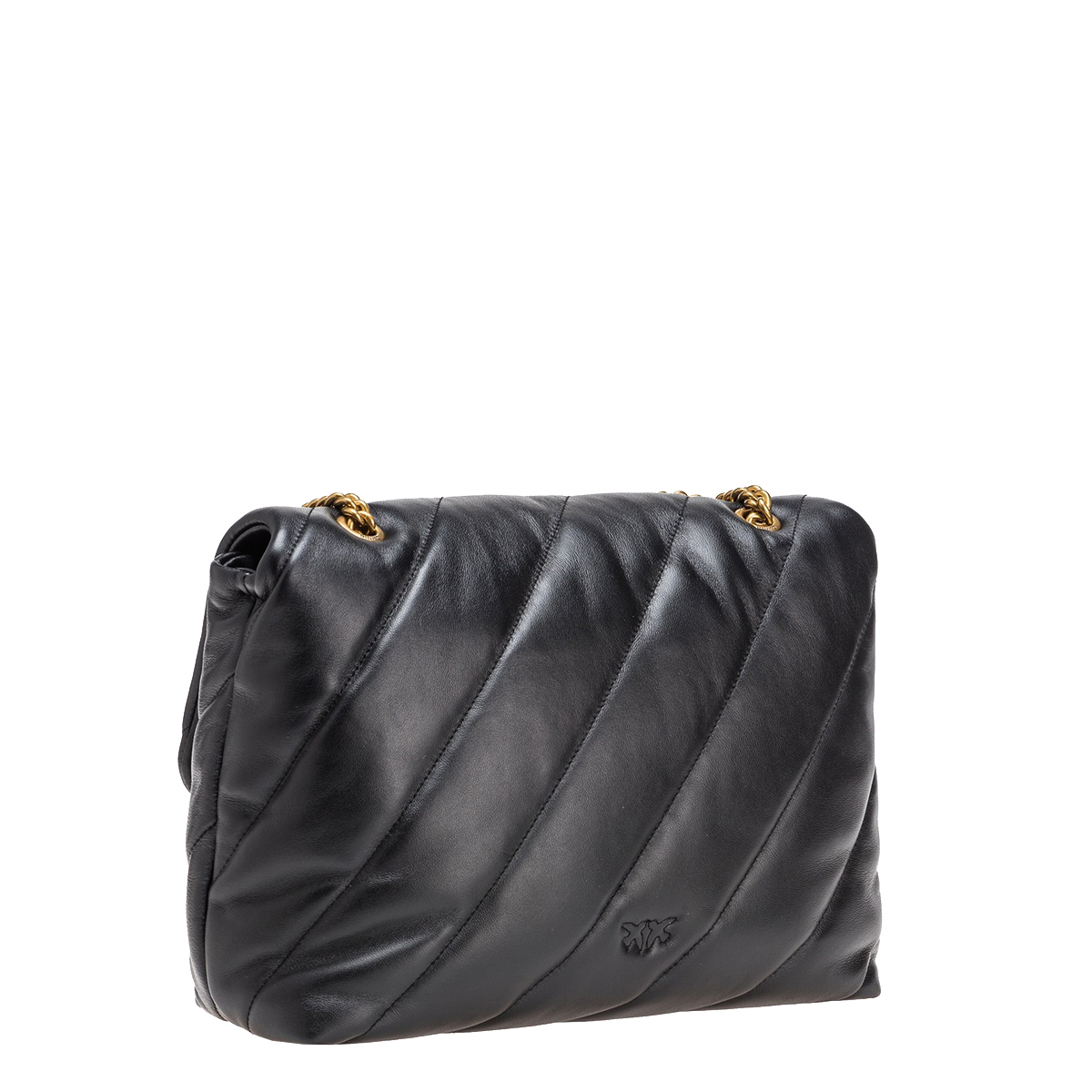 Pinko Borsa a tracolla Large Love Puff Nero Antique Gold - 3 Pinko Borsa a tracolla Large Love Puff Nero Antique Gold - 3